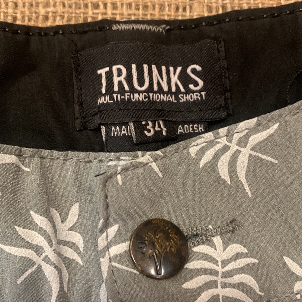 Trunks Gray With Print Multi-Functional Lightweig… - image 3